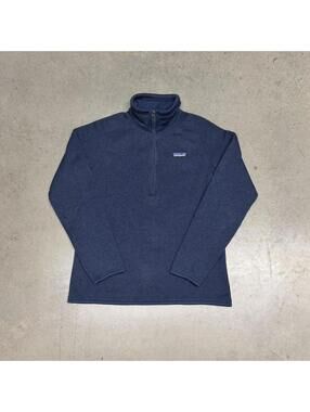 Patagonia Women’s Better Sweater 1/4 Zip Fleece Pullover Navy Blue Medium $149